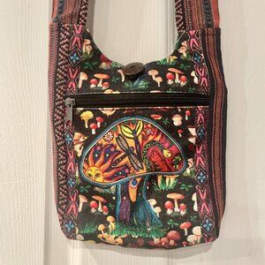 Sun Mushroom Festival Crossbody Bag